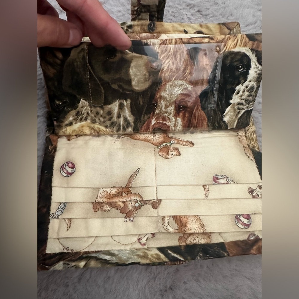 Handmade dog wallet one of a kind for all dog lovers so cute! - Picture 12 of 14